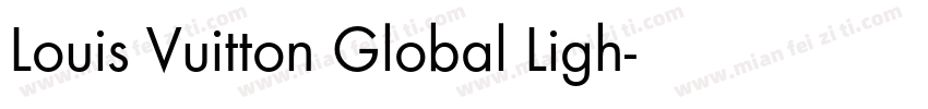 Louis Vuitton Global Ligh字体转换
